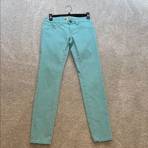 Cabi Mint Green Skinny Jeans